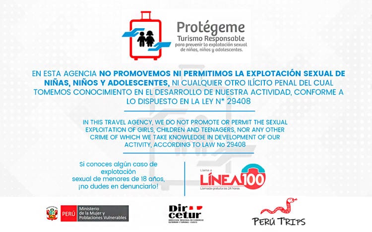 Licencia Protegeme Turismo Responsable - Experiencia Machu Picchu